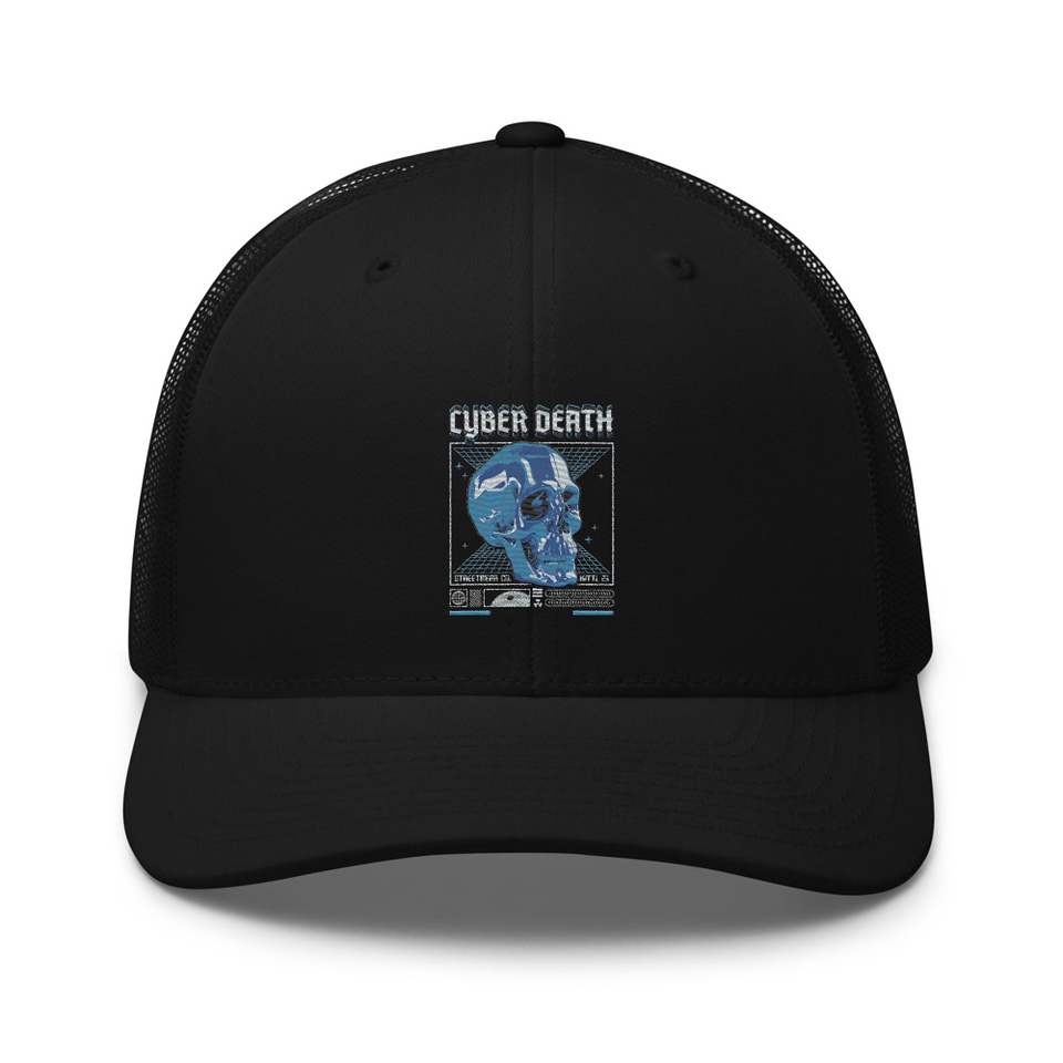 Cyber Death - Skull Retro Trucker Hat