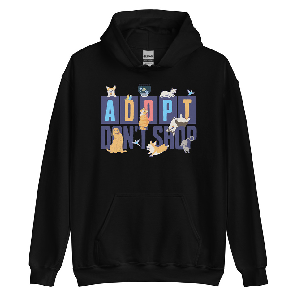 Adopt a Pet - Cute Animal Unisex Heavy Blend Hoodie