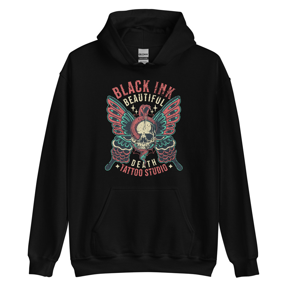 BLACK INK TATTOO Unisex Heavy Blend Hoodie