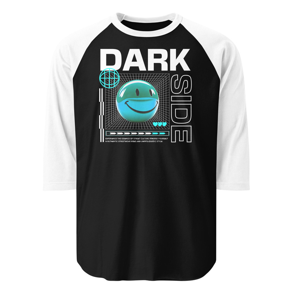 Abstract Y2K Unisex 3/4 Sleeve Raglan Shirt