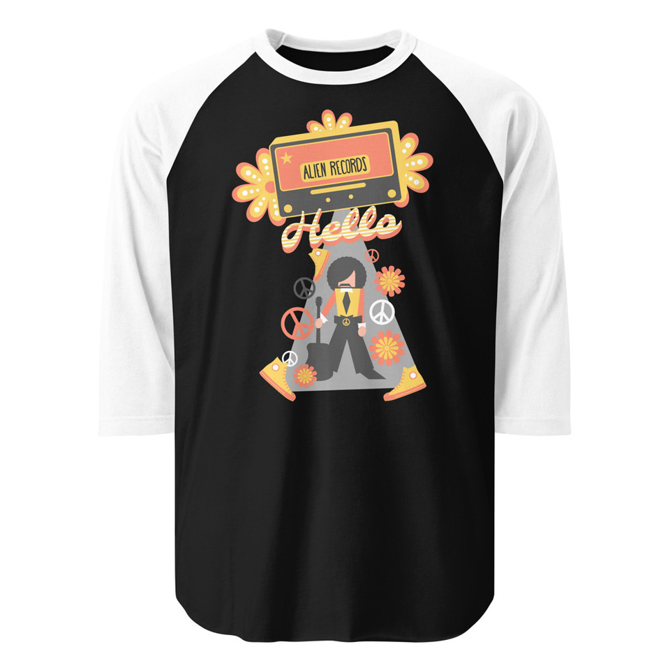 Alien Records  Unisex 3/4 Sleeve Raglan Shirt