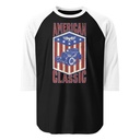 american classic Unisex 3/4 Sleeve Raglan Shirt