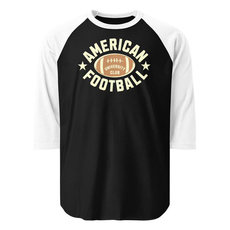 American Football - Athletic Sports Unisex 3/4 Sleeve Raglan Shirt