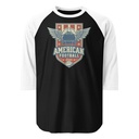 American Football League - Sports Helmet Unisex 3/4 Sleeve Raglan Shirt