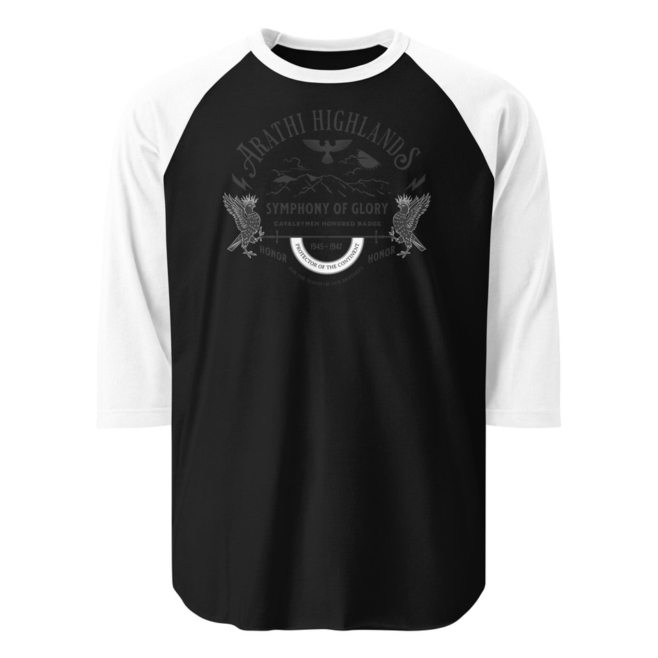 Arathi Honor Badge - Veteran Unisex 3/4 Sleeve Raglan Shirt