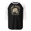 Art Kafe Motor Club Unisex 3/4 Sleeve Raglan Shirt