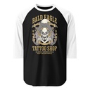 Bald Eagle Tattoo Shop - Skeleton Unisex 3/4 Sleeve Raglan Shirt