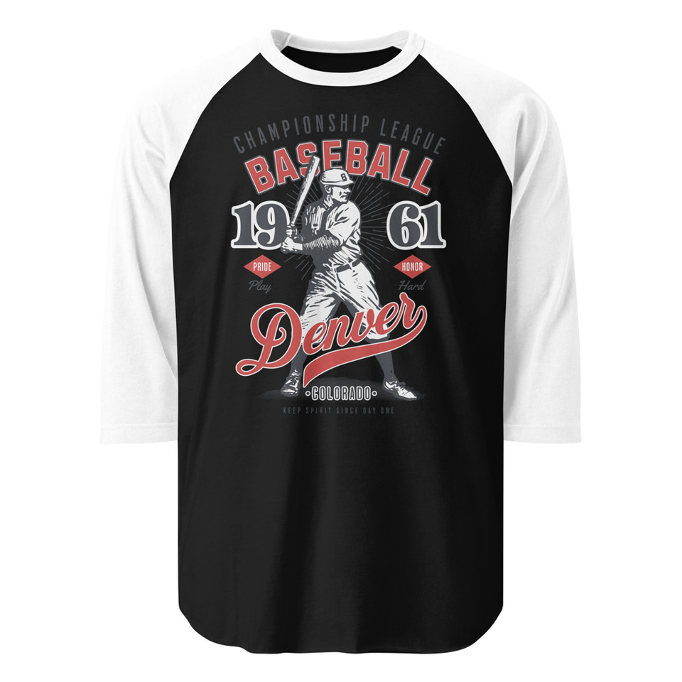Baseball Championship League - University Sports Team Unisex 3/4 Sleeve Raglan Shirt