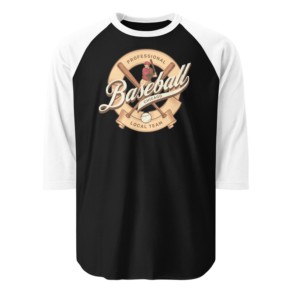 Baseball Team - College Sports Unisex 3/4 Sleeve Raglan Shirt