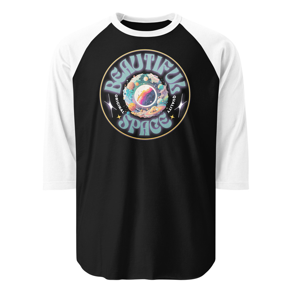 Beautiful Space Unisex 3/4 Sleeve Raglan Shirt