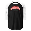 Berlin City Streetwear - Fire Unisex 3/4 Sleeve Raglan Shirt