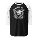 BEVERLY HILLS POLO CLUB Unisex 3/4 Sleeve Raglan Shirt