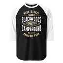 Blackwoods Campground - Mountain Adventure Unisex 3/4 Sleeve Raglan Shirt