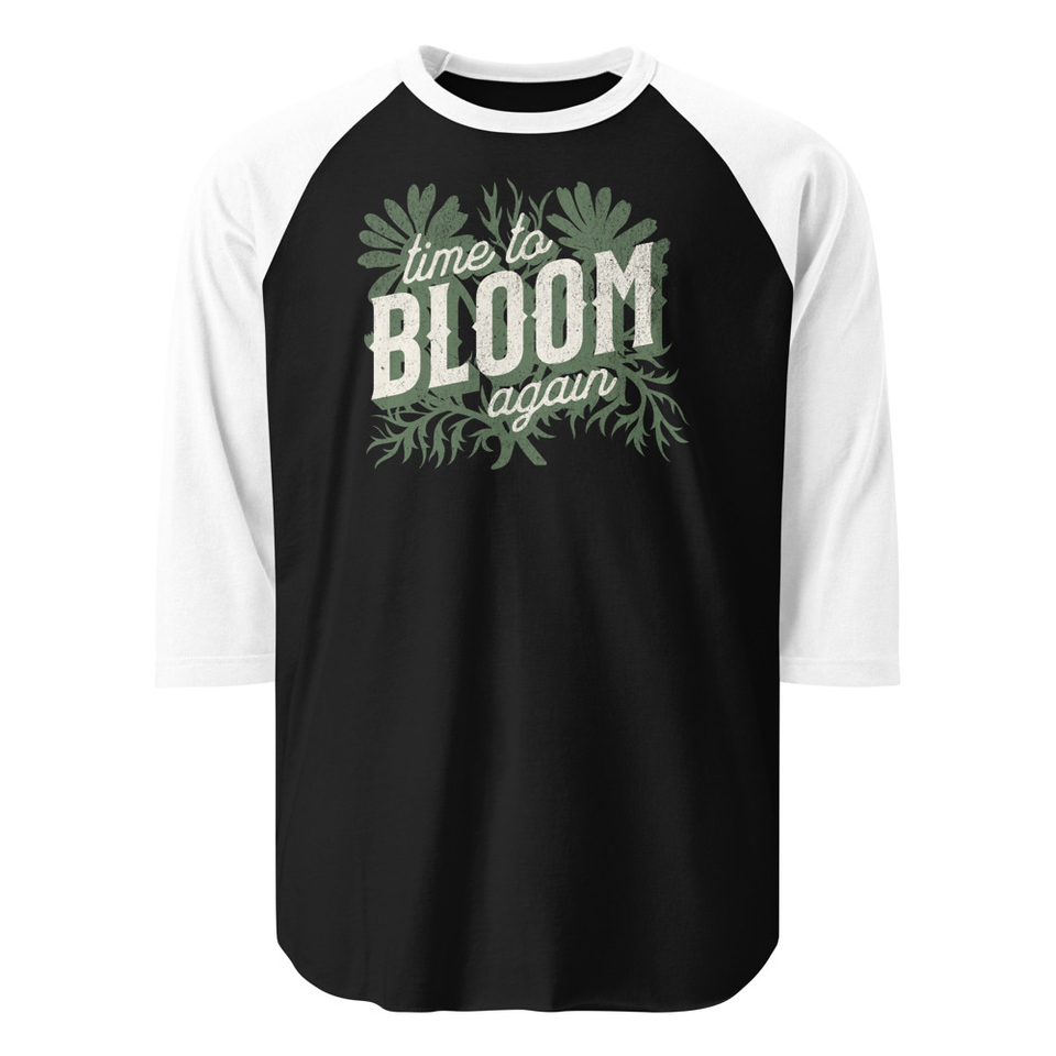 Bloom Again Unisex 3/4 Sleeve Raglan Shirt