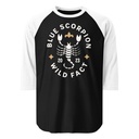Blue Scorpion - Wildlife Animal Unisex 3/4 Sleeve Raglan Shirt