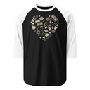 Boho Girl Poster Unisex 3/4 Sleeve Raglan Shirt