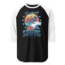 California Surfing - Palm Beach Unisex 3/4 Sleeve Raglan Shirt