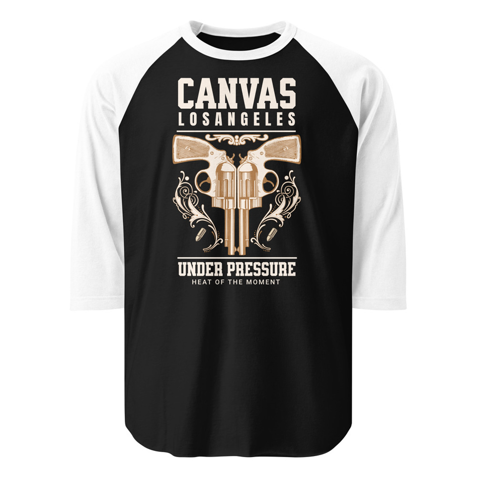 Canvas Los Angeles under pressure Unisex 3/4 Sleeve Raglan Shirt
