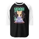 Cat Yoga - Cute Meditation Unisex 3/4 Sleeve Raglan Shirt