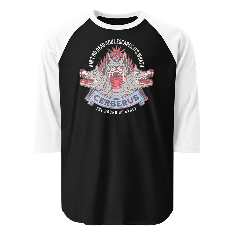 Cerberus - Underworld Dogs Unisex 3/4 Sleeve Raglan Shirt