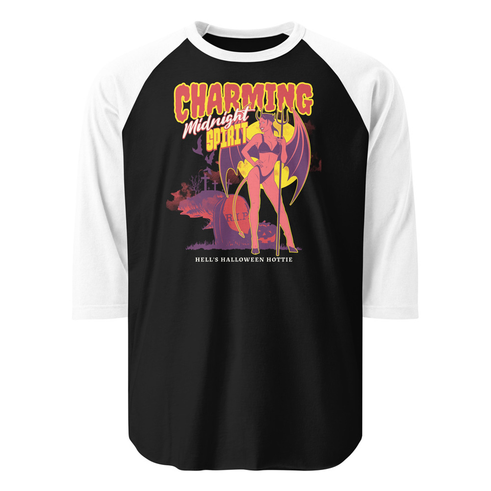 Charming Midnight Unisex 3/4 Sleeve Raglan Shirt