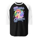 Cheers to the Queers Unisex 3/4 Sleeve Raglan Shirt
