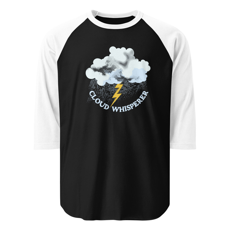 Cloud Whisperer - Rainy Weather Unisex 3/4 Sleeve Raglan Shirt