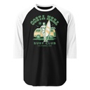 Costa Mesa Surf Club - Campervan Unisex 3/4 Sleeve Raglan Shirt