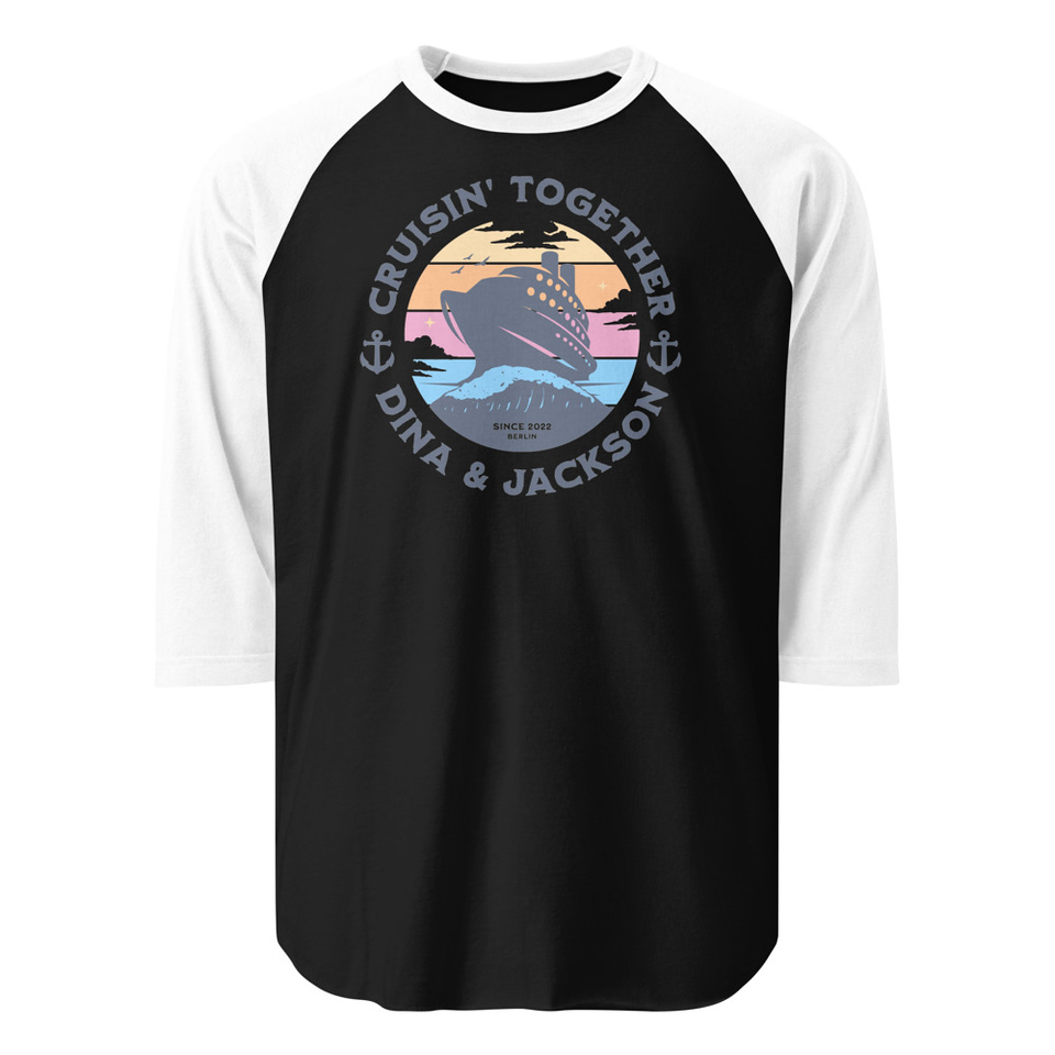 Cruisin' Together - Cruise Ship Unisex 3/4 Sleeve Raglan Shirt