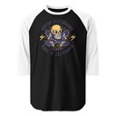 Custom Skateboards - Skull Unisex 3/4 Sleeve Raglan Shirt