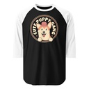 Cute Puppy Gang - Corgi Unisex 3/4 Sleeve Raglan Shirt