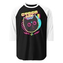 Cyber Cat - Neon Color Unisex 3/4 Sleeve Raglan Shirt