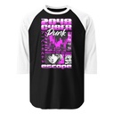 Cyber Punk Escape - Japanese Anime Unisex 3/4 Sleeve Raglan Shirt