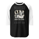 Dad Wanted Unisex 3/4 Sleeve Raglan Shirt