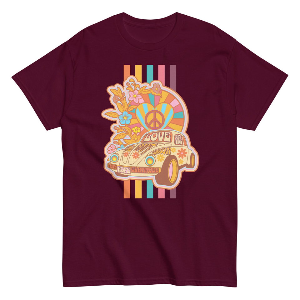 60s flower power Unisex Classic Tee