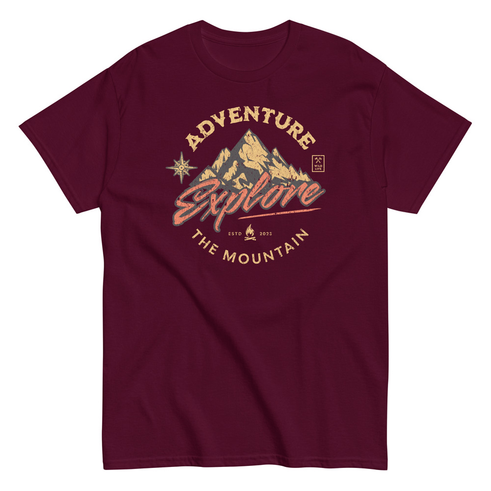 Adventure Explore The Mountain Unisex Classic Tee