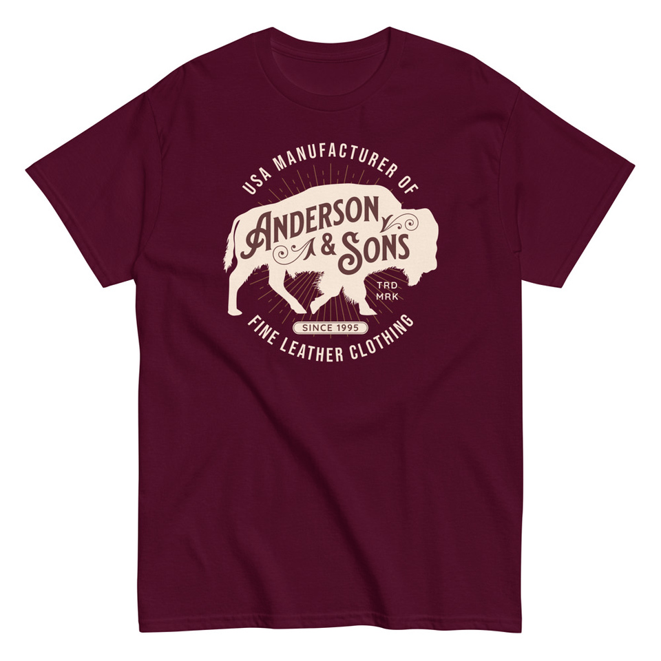 Anderson & Sons Leather Clothing - Buffalo Unisex Classic Tee