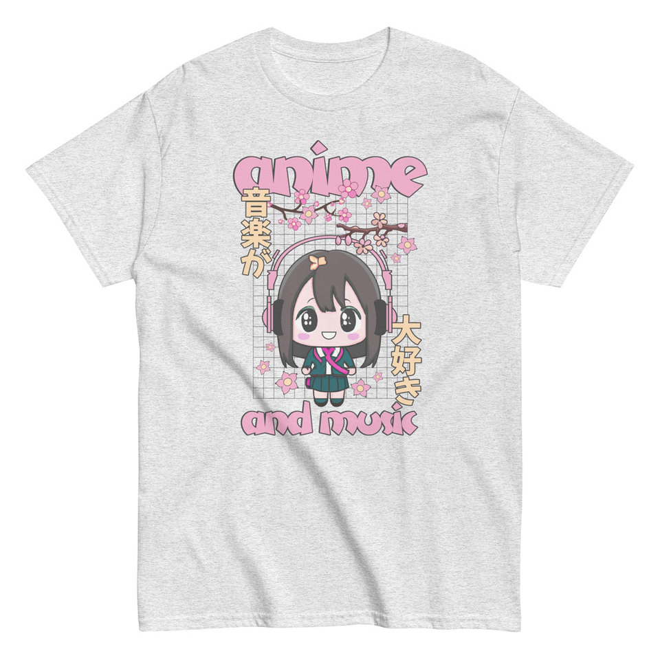 Anime and Music Unisex Classic Tee