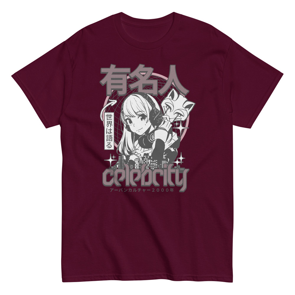Anime Celebrity Girl - Japanese Cyber Streetwear Unisex Classic Tee