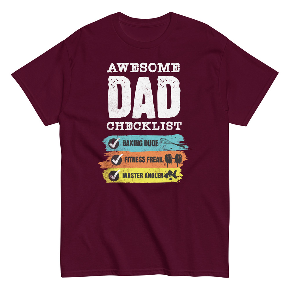 Awesome Dad Checklist Unisex Classic Tee