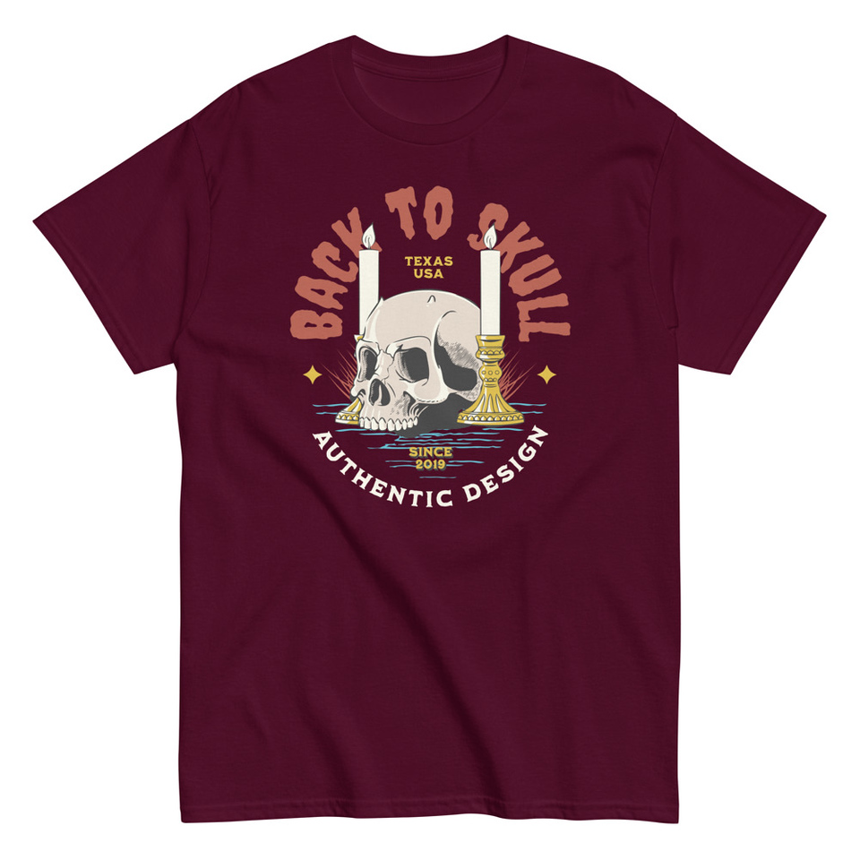Back to Skull - Authenthic Design  Unisex Classic Tee