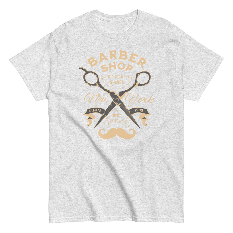 Barber Shop Cuts & Shaves - Scissor Unisex Classic Tee