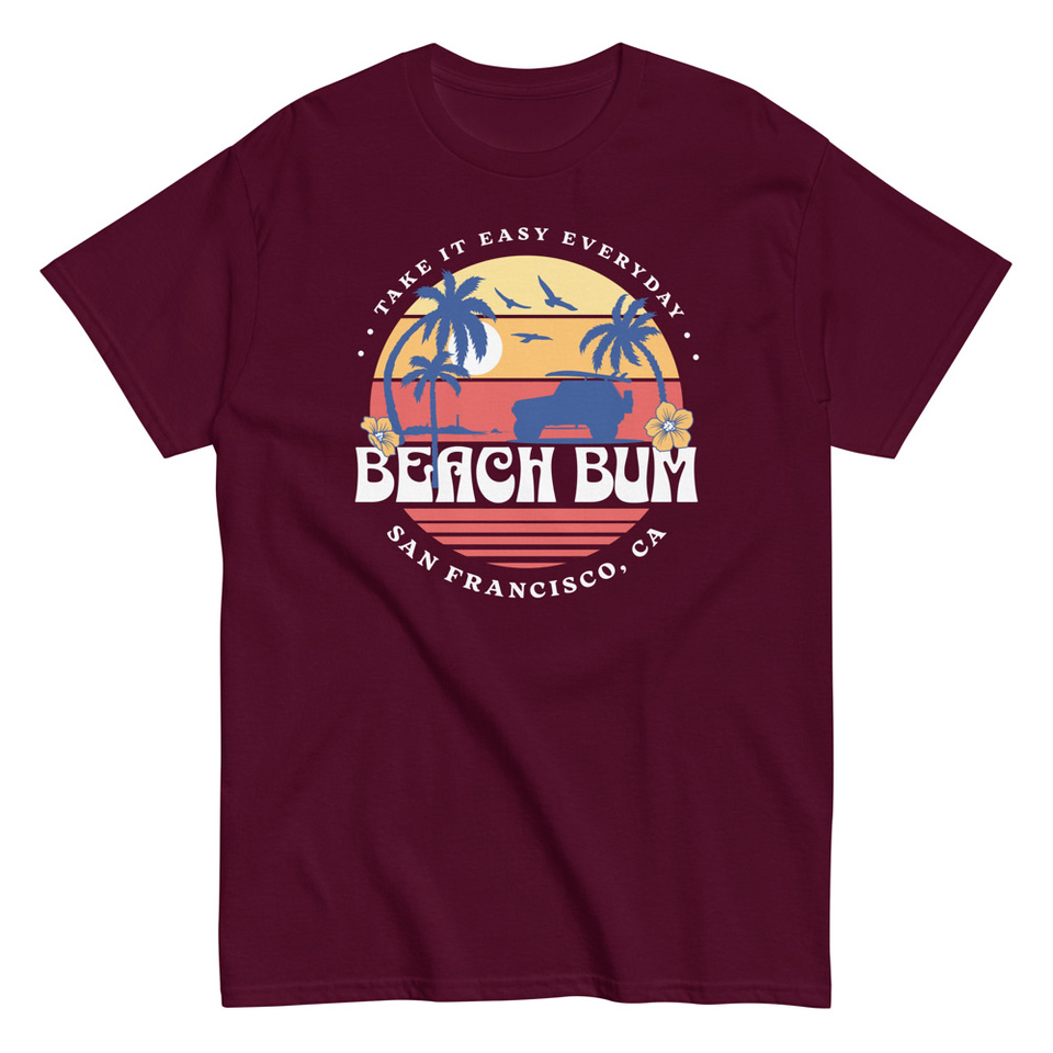 Beach Bum - Sunset Surfing Unisex Classic Tee