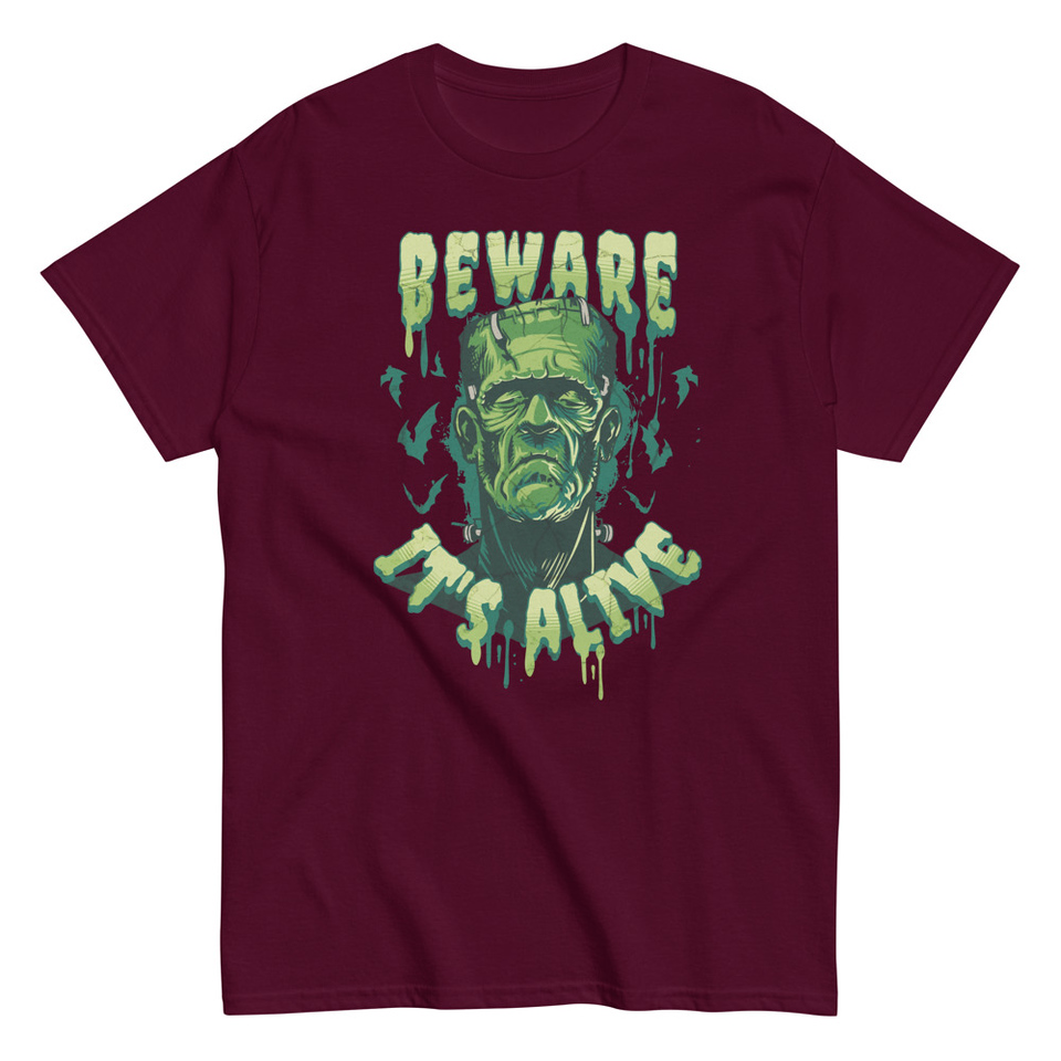 Beware of Frankenstein - Scary Halloween Unisex Classic Tee