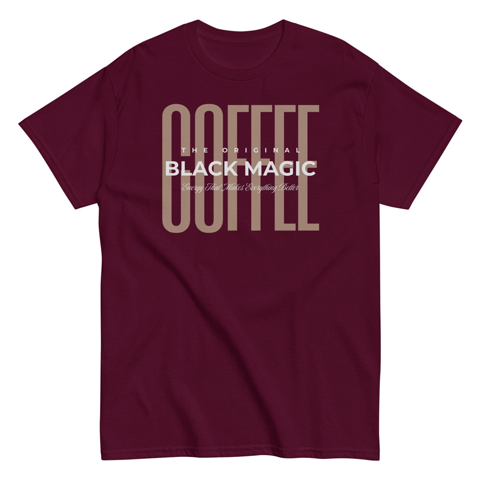 Black Magic - Minimal Modern Coffee Quote Unisex Classic Tee