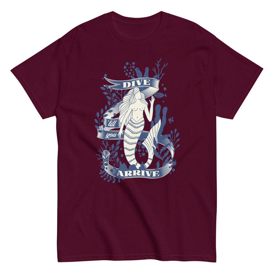 Blue Mermaid - Nautical Unisex Classic Tee