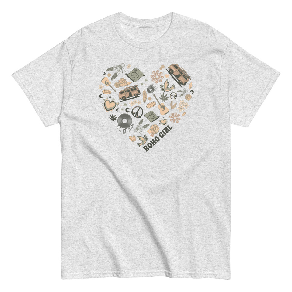 Boho Girl Poster Unisex Classic Tee