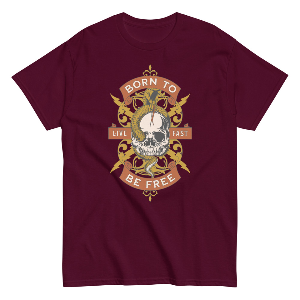 Born To Be Free - Skull Unisex Classic Tee