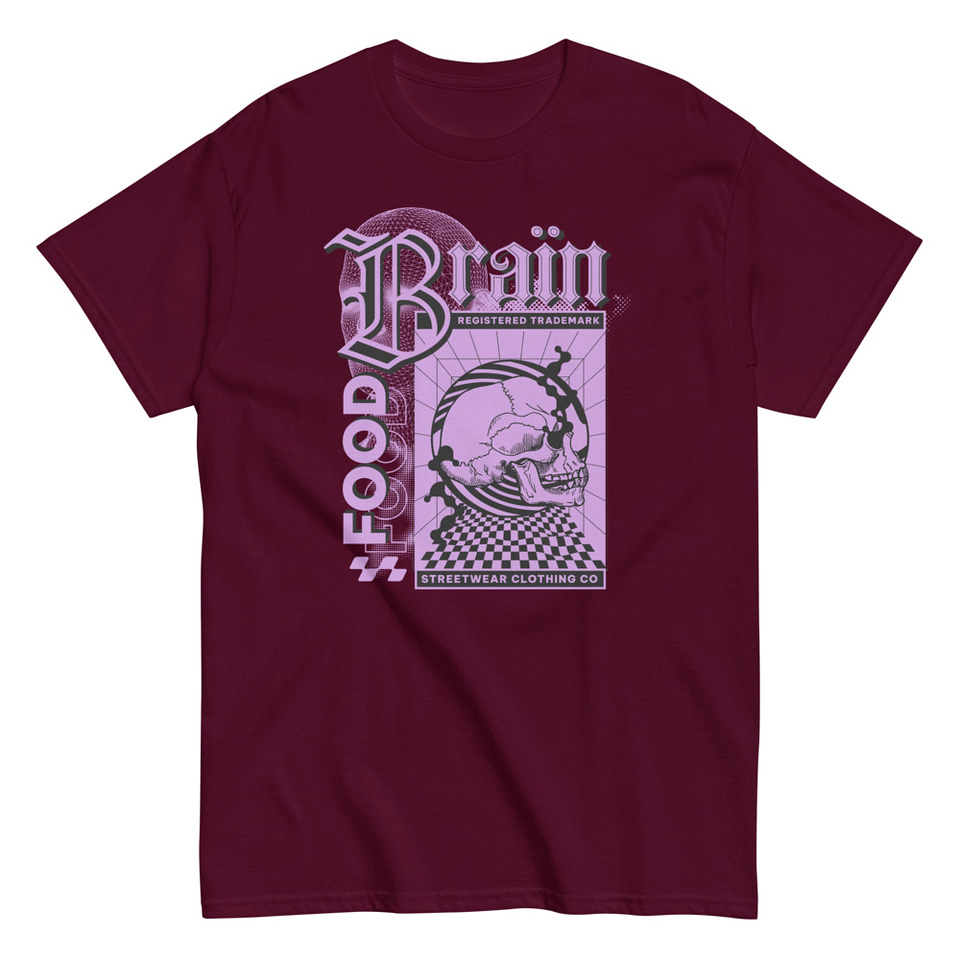 Brain Food - Y2K Skull Streetwear Unisex Classic Tee