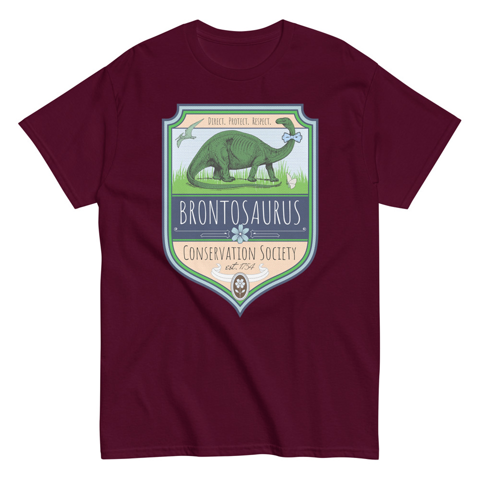 Brontosaurus Conservation Society Unisex Classic Tee